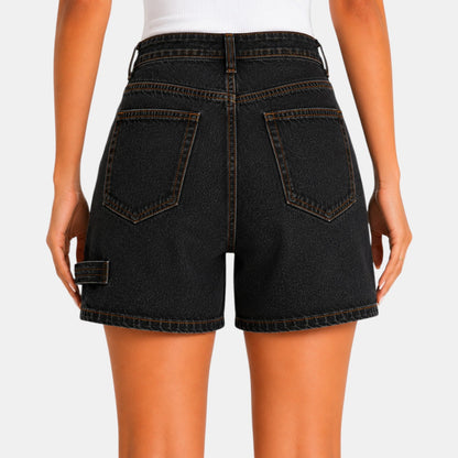 Shorts Vaqueros Cintura Alta Mujer