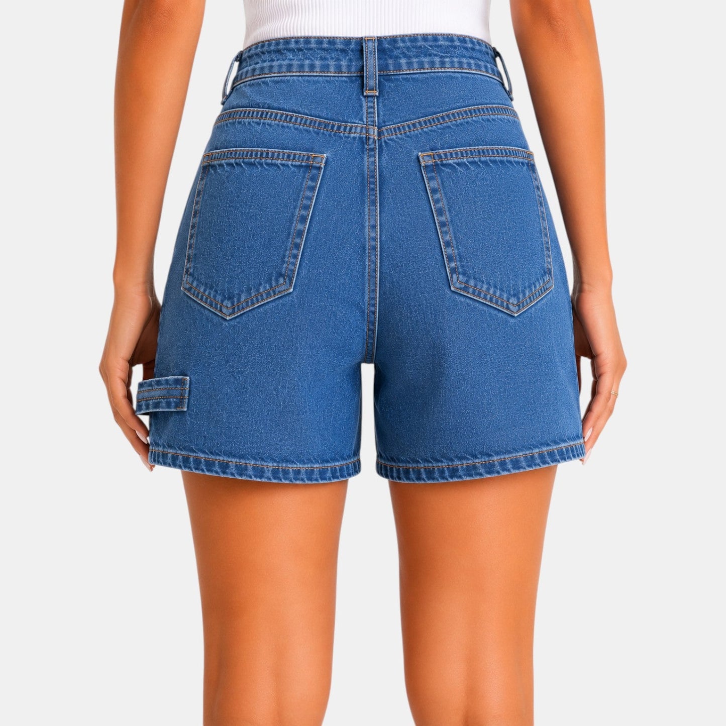 Shorts Vaqueros Cintura Alta Mujer