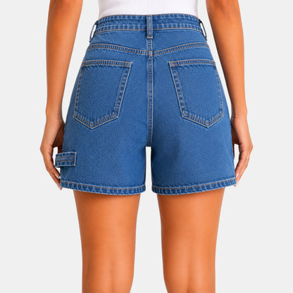 Shorts Vaqueros Cintura Alta Mujer