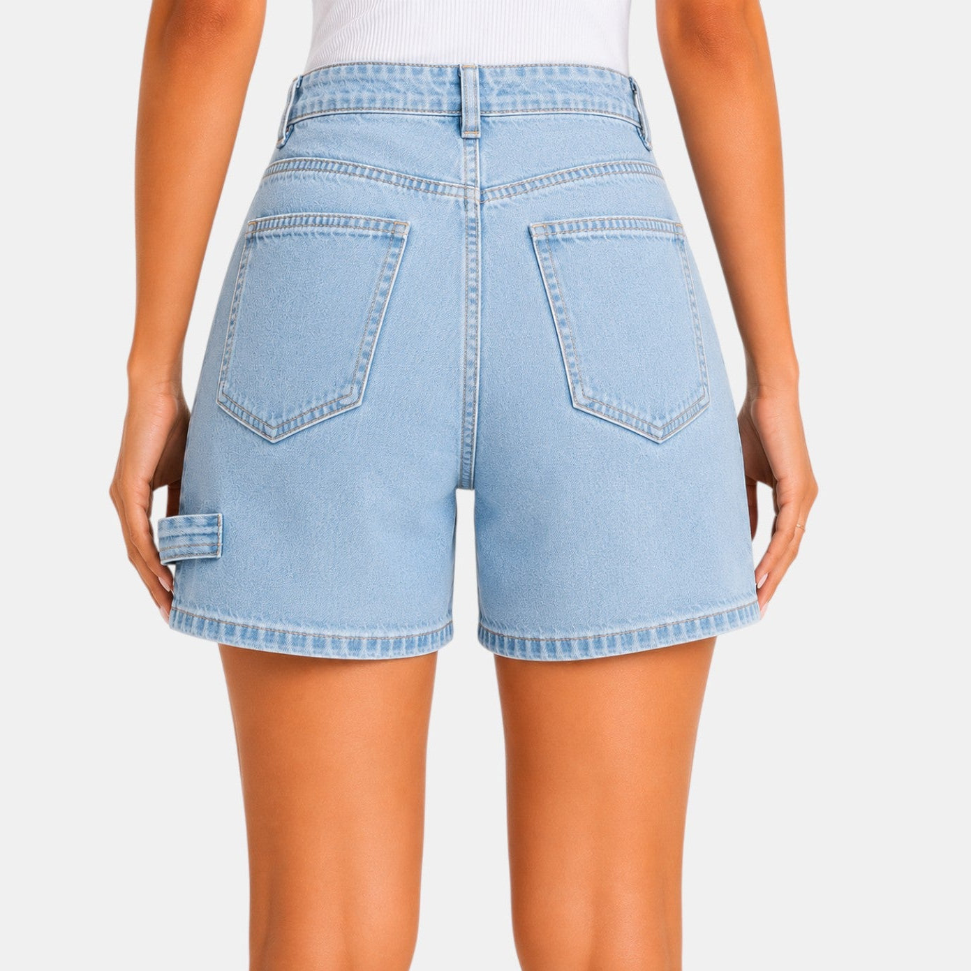 Shorts Vaqueros Cintura Alta Mujer