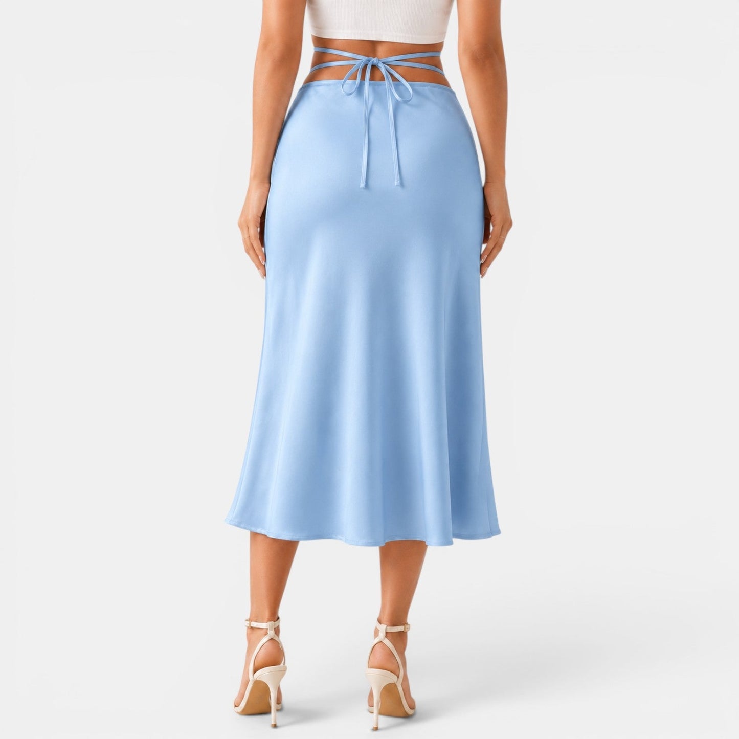 Falda Midi Cut Out Mujer