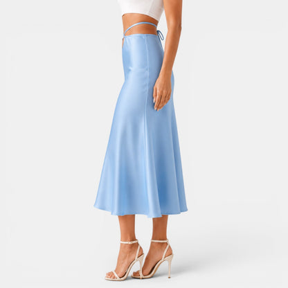 Falda Midi Cut Out Mujer