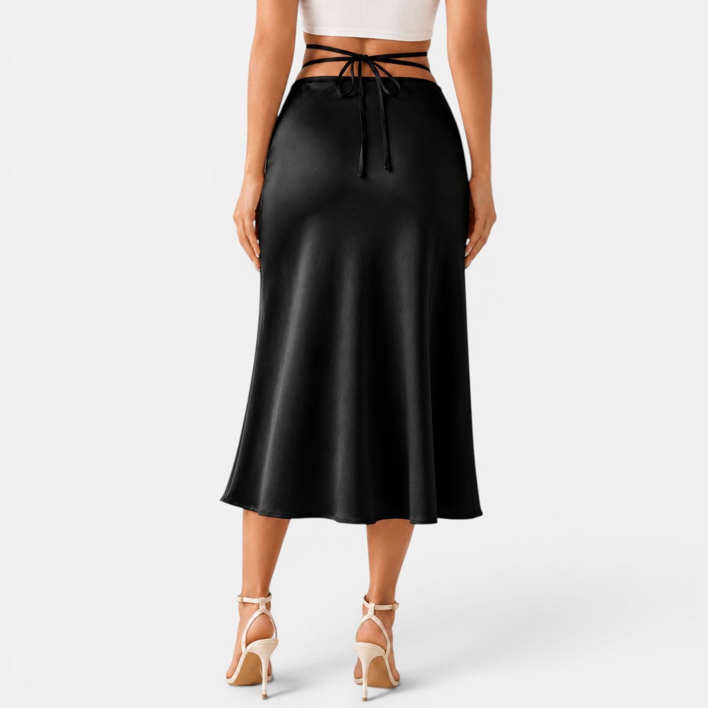 Falda Midi Cut Out Mujer