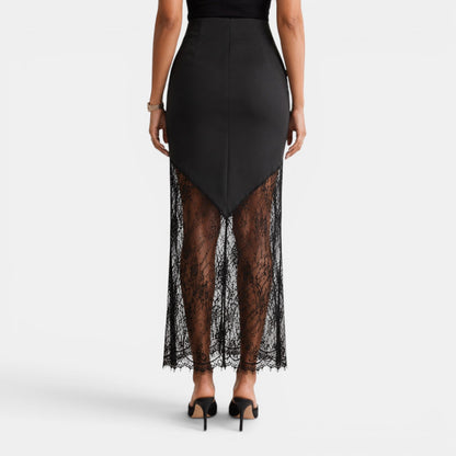 Falda Maxi Encaje Mujer