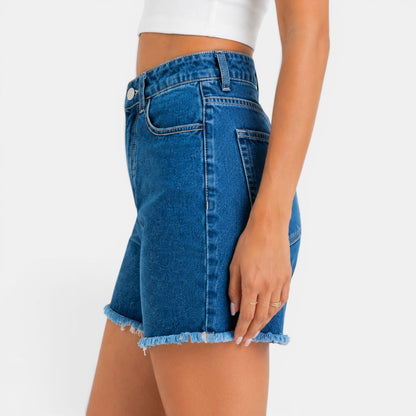 Short Vaquero Mujer Cintura Alta
