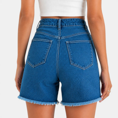 Short Vaquero Mujer Cintura Alta