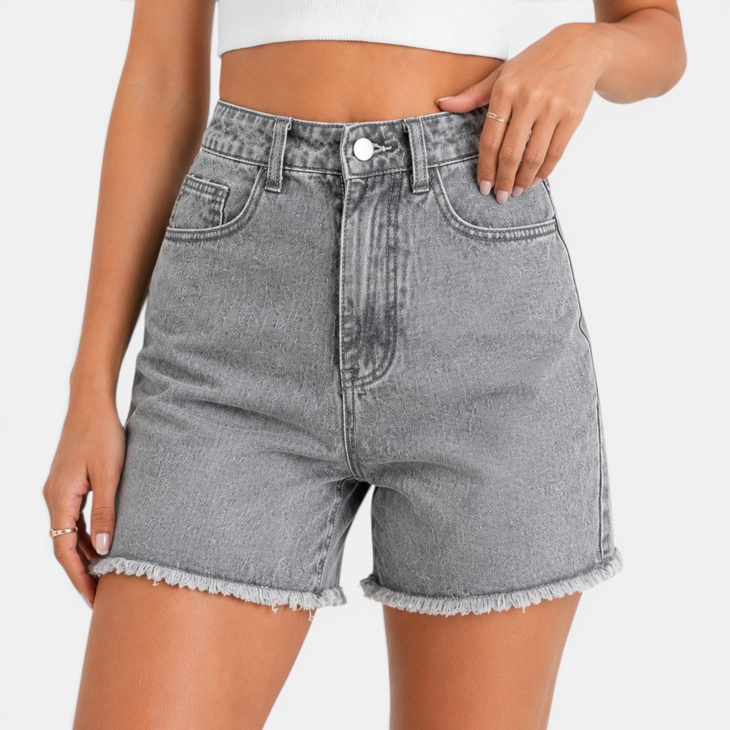 Short Vaquero Mujer Cintura Alta