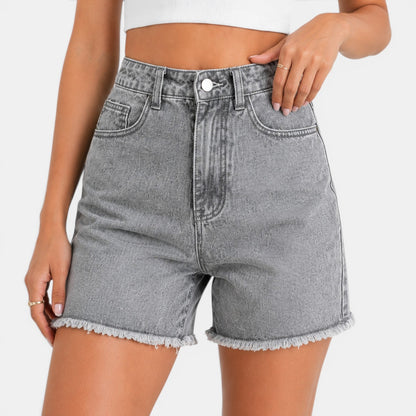 Short Vaquero Mujer Cintura Alta