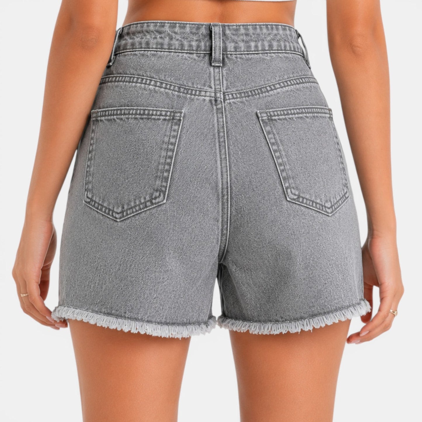 Short Vaquero Mujer Cintura Alta