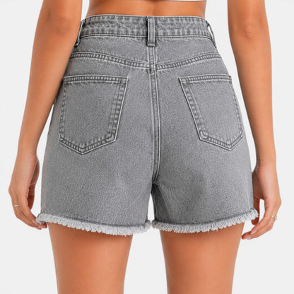 Short Vaquero Mujer Cintura Alta