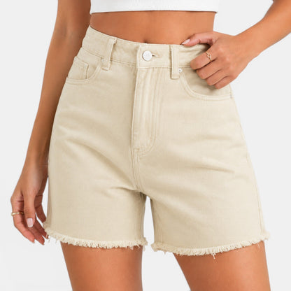 Short Vaquero Mujer Cintura Alta