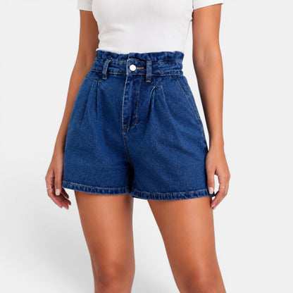 Short Vaquero Azul Mujer