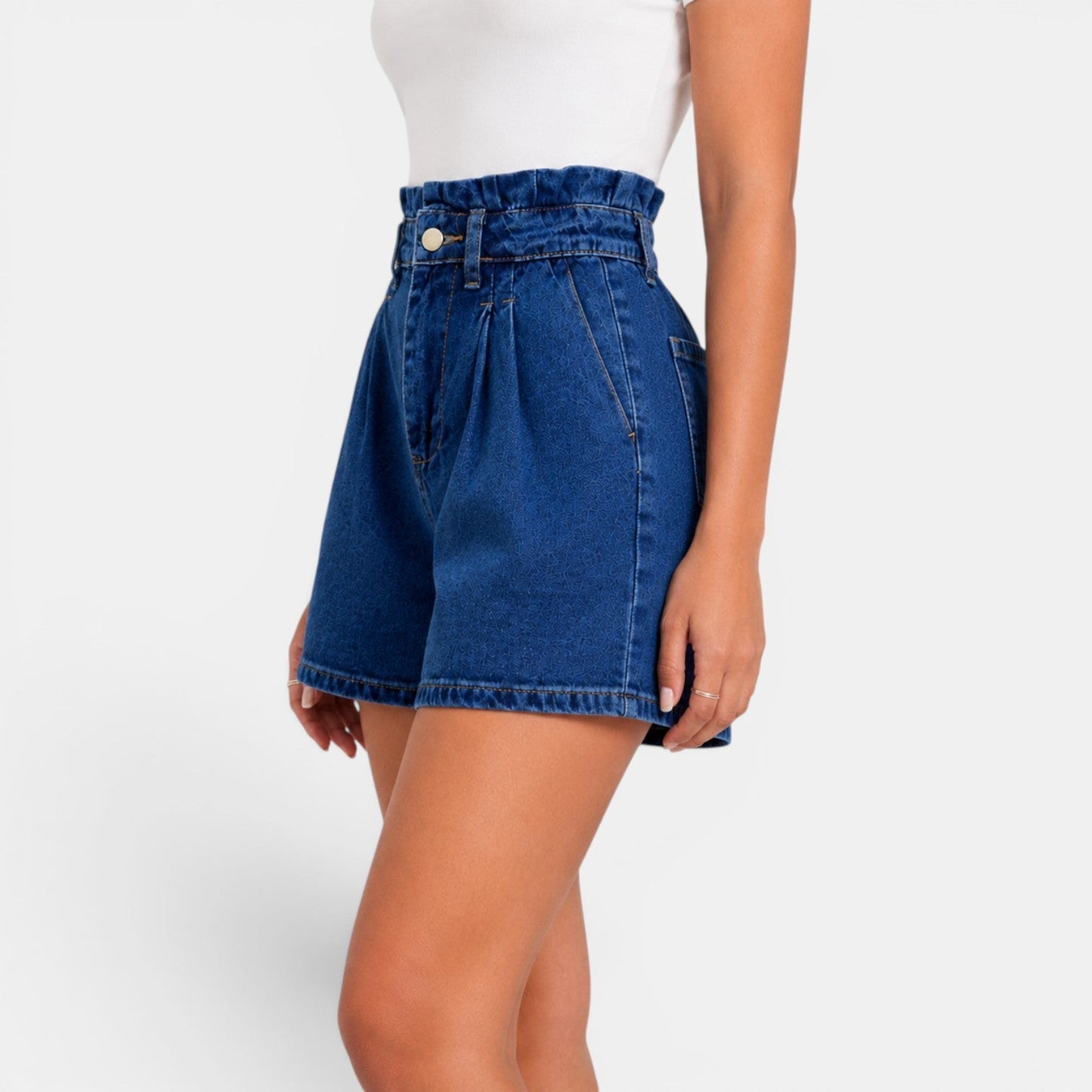 Short Vaquero Azul Mujer