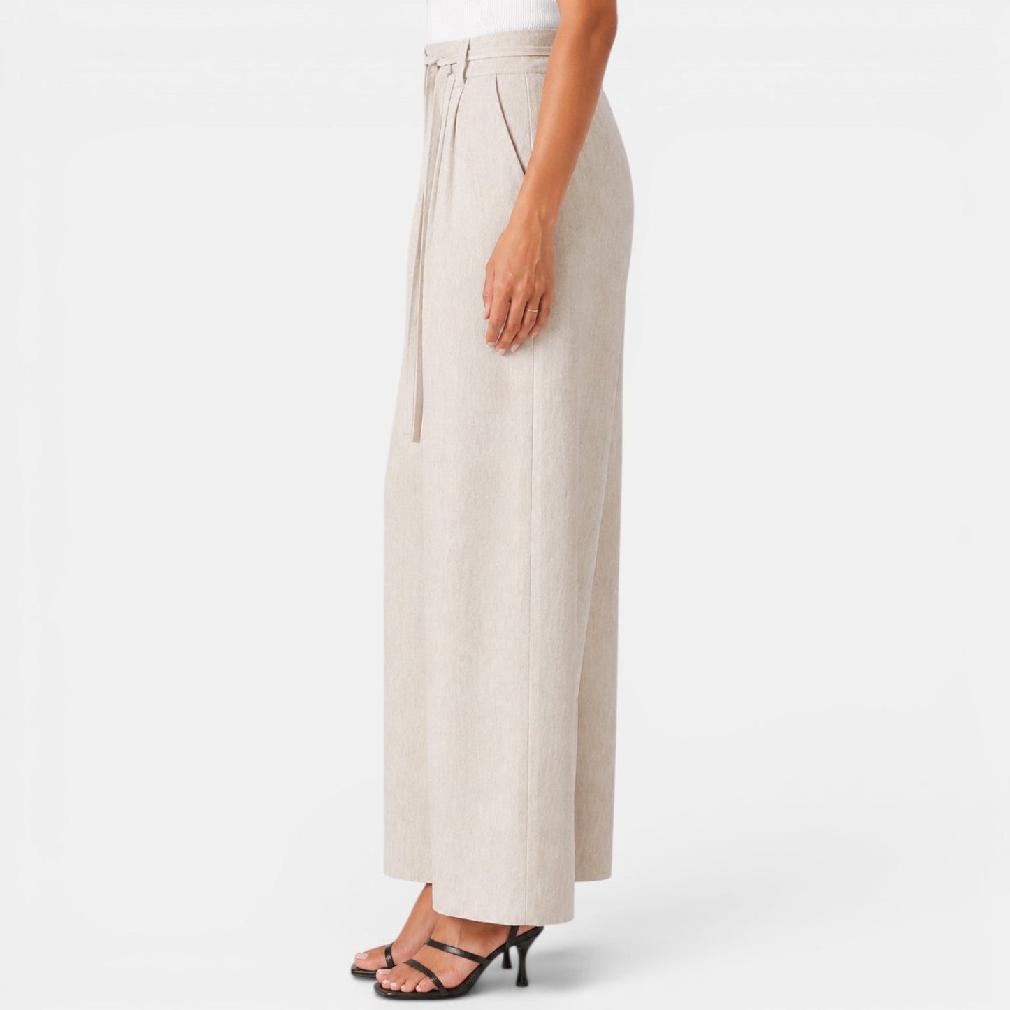 Pantalón Lino Mujer Ancho