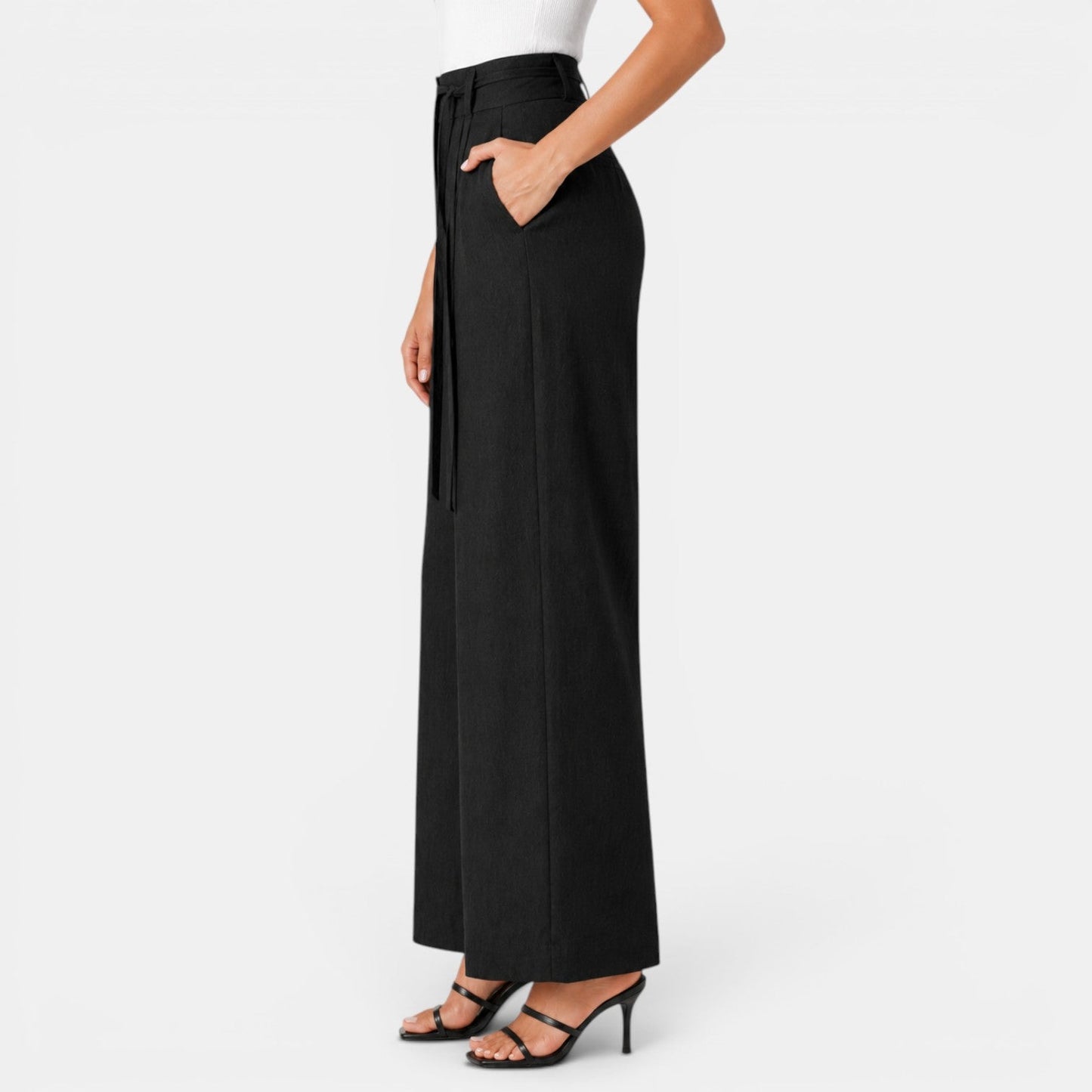 Pantalón Lino Mujer Ancho