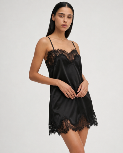 CARLA - MINI VESTIDO DE ENCAJE