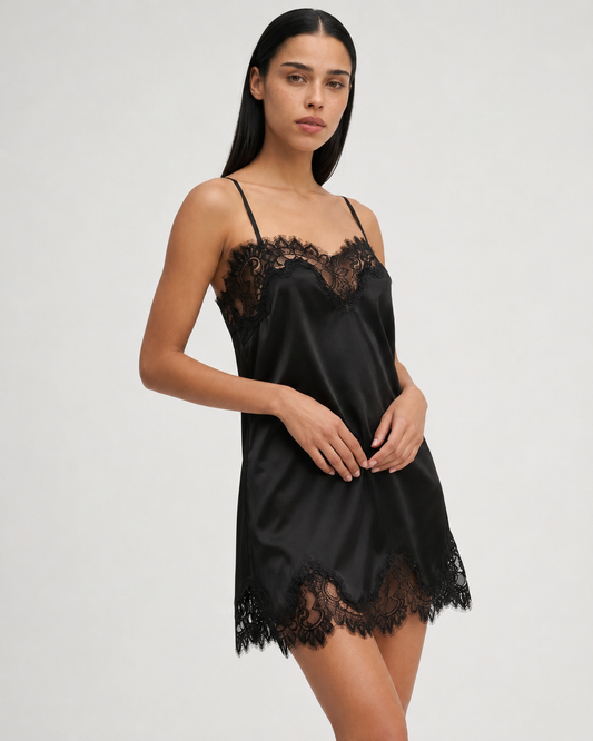 CARLA - MINI VESTIDO DE ENCAJE
