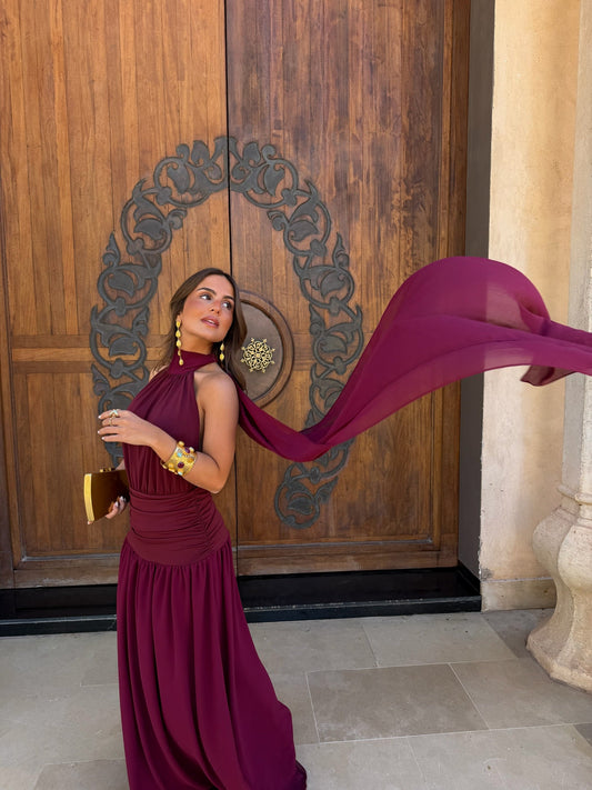 Robe Paloma bordeaux