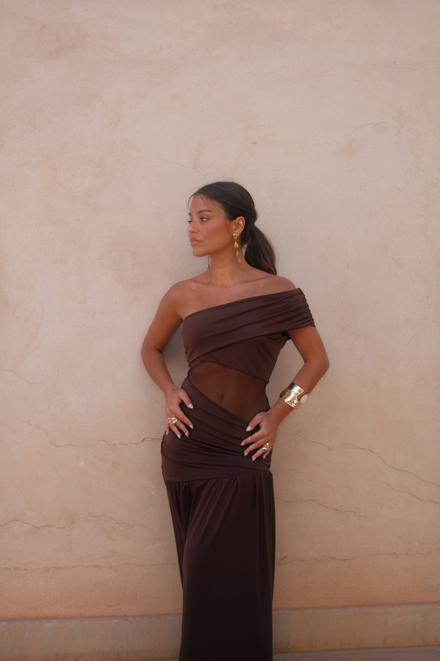 Dune Dress in Brown - Shipping/Envio from 14/08 to 21/08