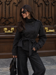 GIULIA - URBAN GABARDINE COAT BLACK