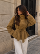 FRANCESCA - VESTE EN DAIM KAKI
