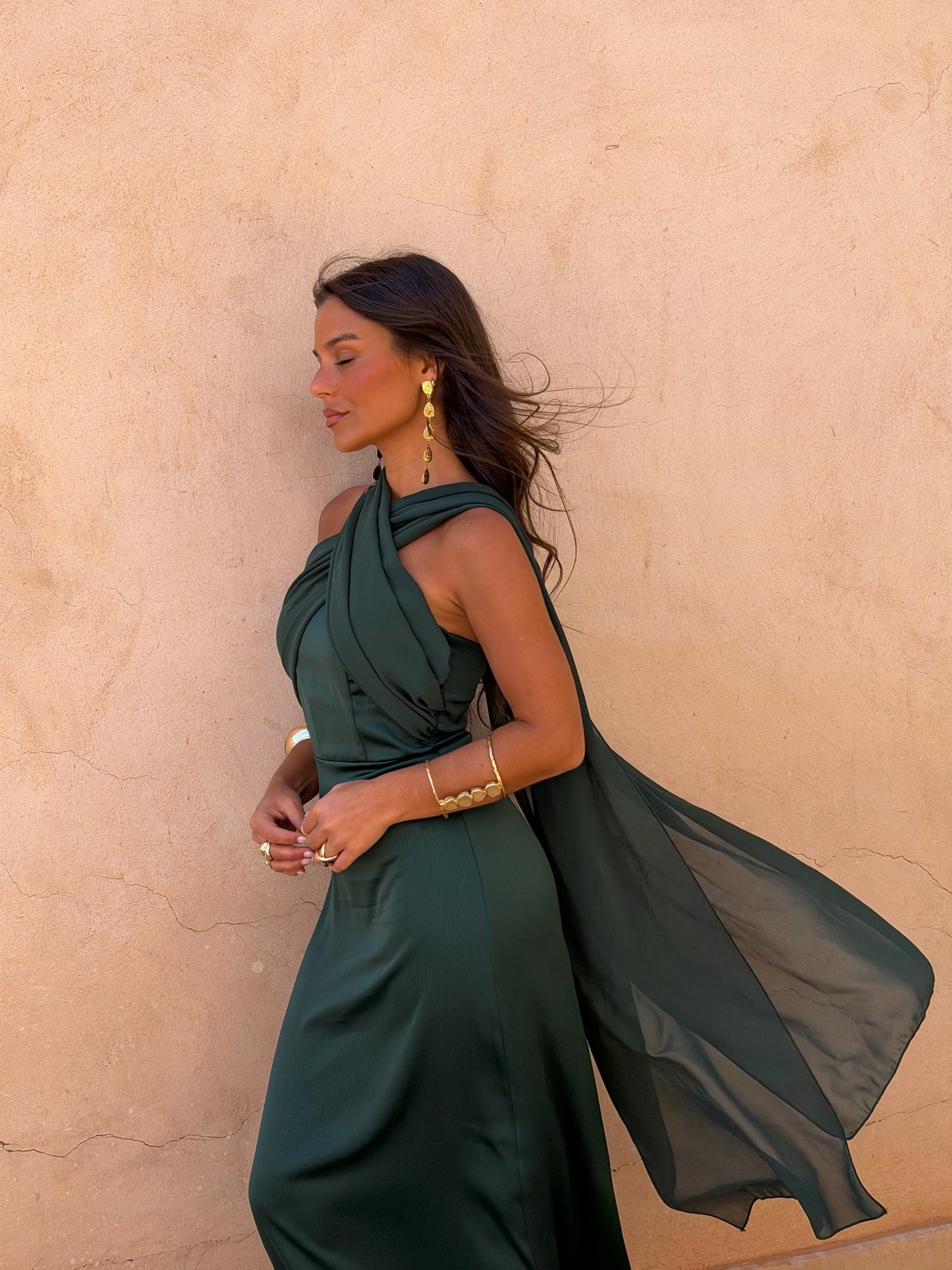 Triana Dress in Green