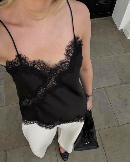 TRIANA - CAMISETA DE TIRANTES ASIMÉTRICA ELEGANTE
