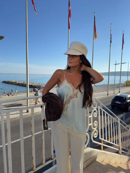 TRIANA - CAMISETA DE TIRANTES ASIMÉTRICA ELEGANTE