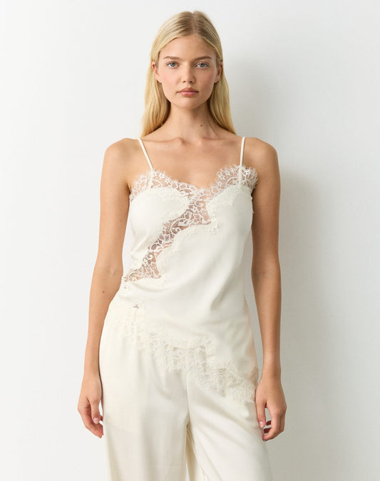 TRIANA - CAMISETA DE TIRANTES ASIMÉTRICA ELEGANTE
