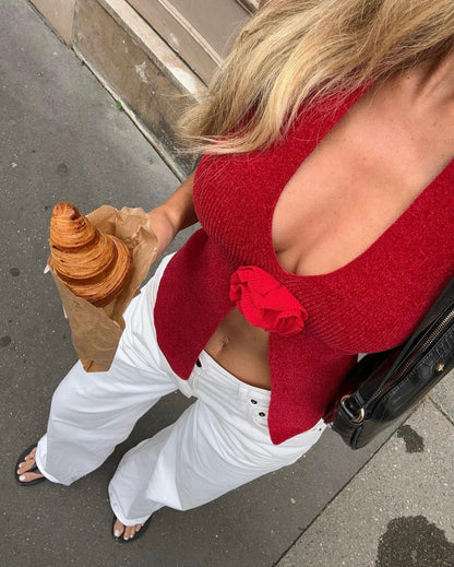 LENA - TOP DE ROSAS