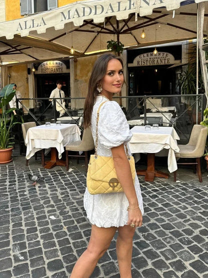 ALEJANDRA - MINIVESTIDO ABULLONADO