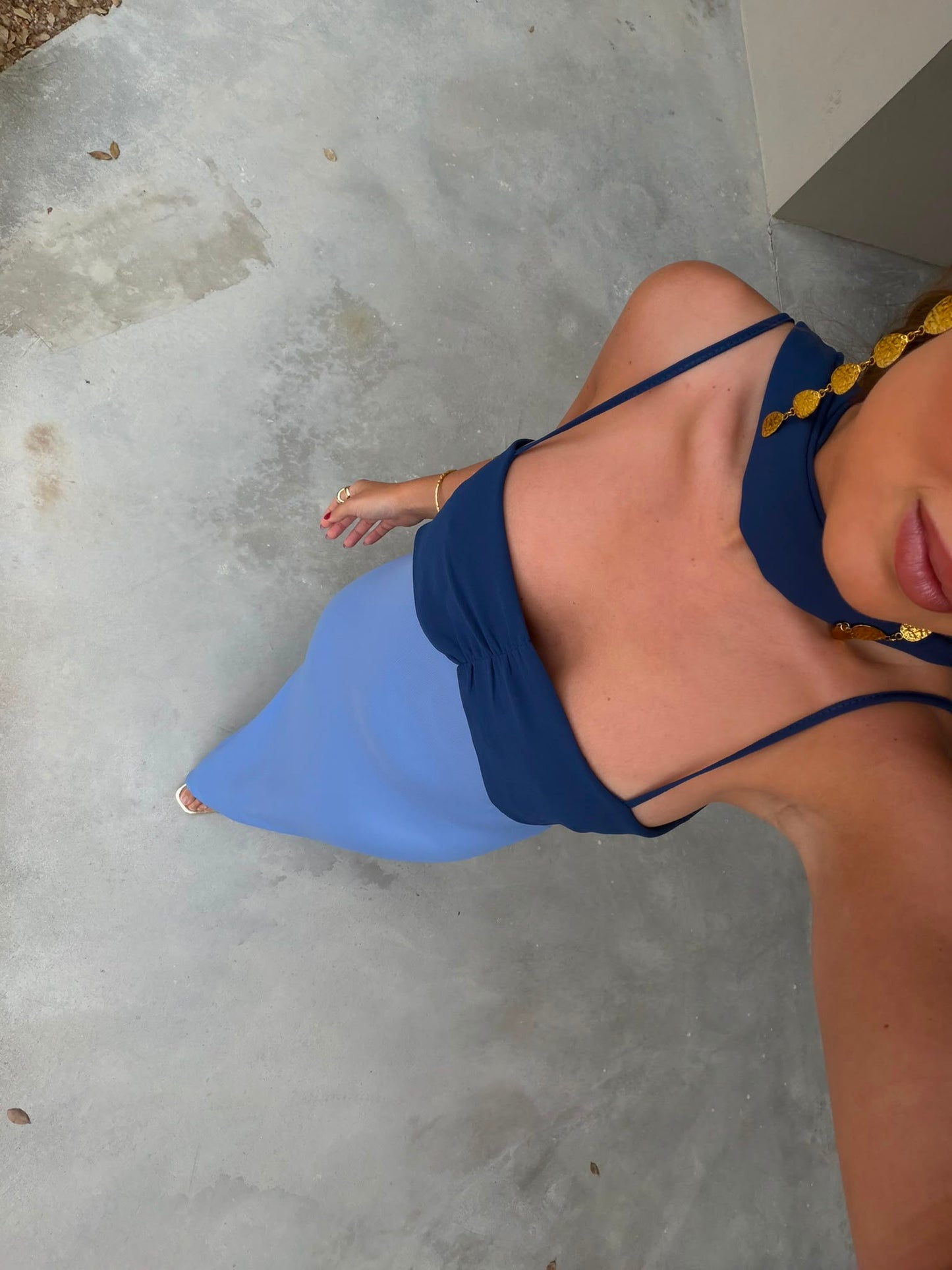 Zahara Dress in Blue - Shipping/Envio from 10/08 to 17/08