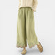 Pantalones Anchos de Lino y Algodón Mujer Verano
