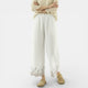 LEONOR - PANTALÓN ANCHO LINO BLANCO
