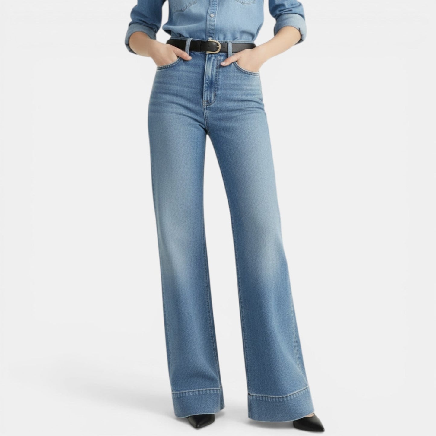 Pantalones Vaqueros Holgados Mujer