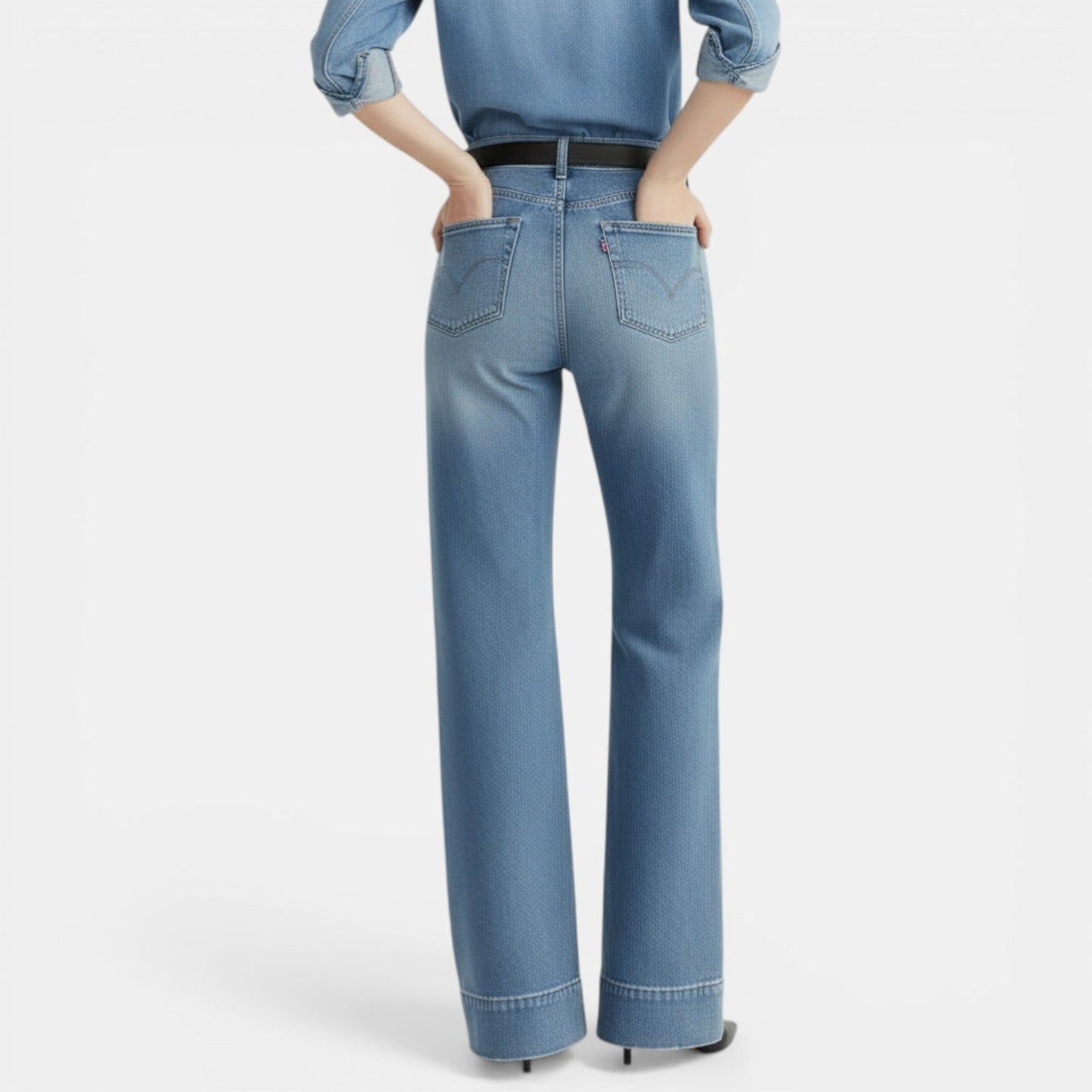 Pantalones Vaqueros Holgados Mujer