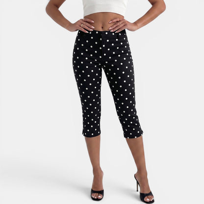 Pantalón Capri Lunares Mujer