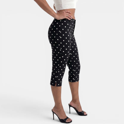 Pantalón Capri Lunares Mujer