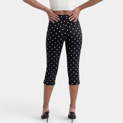 Pantalón Capri Lunares Mujer