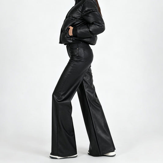 ÚRSULA - PANTALON EN SIMILI CUIR