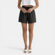 VIRGINIA - ELEGANT LINEN SHORTS BLACK