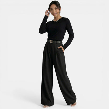 Pantalón Mujer Cintura Alta Elegante