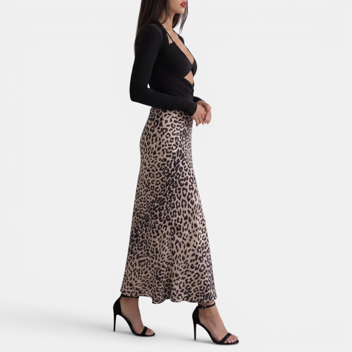 Falda Mujer Leopardo Cola de Sirena