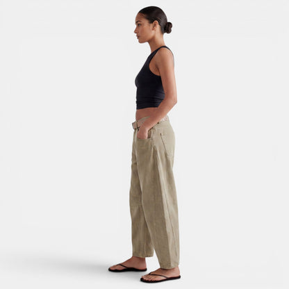Jeans Mujer Elasticos Tiro Medio Pierna Ancha
