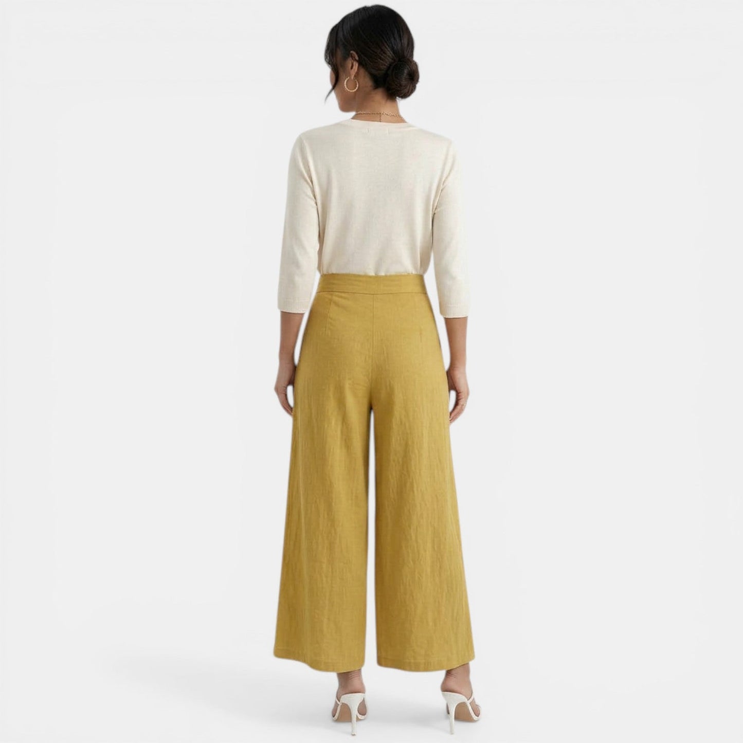 Pantalones Lino Mujer Elegantes
