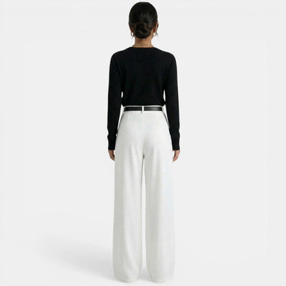 Pantalón Mujer Cintura Alta Elegante