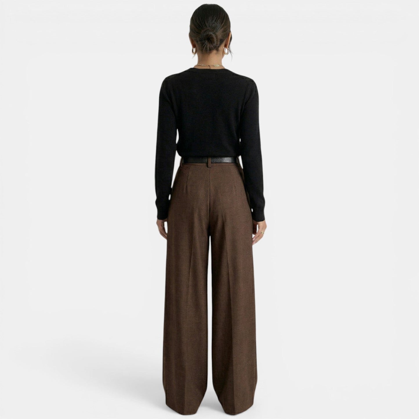 Pantalón Mujer Cintura Alta Elegante
