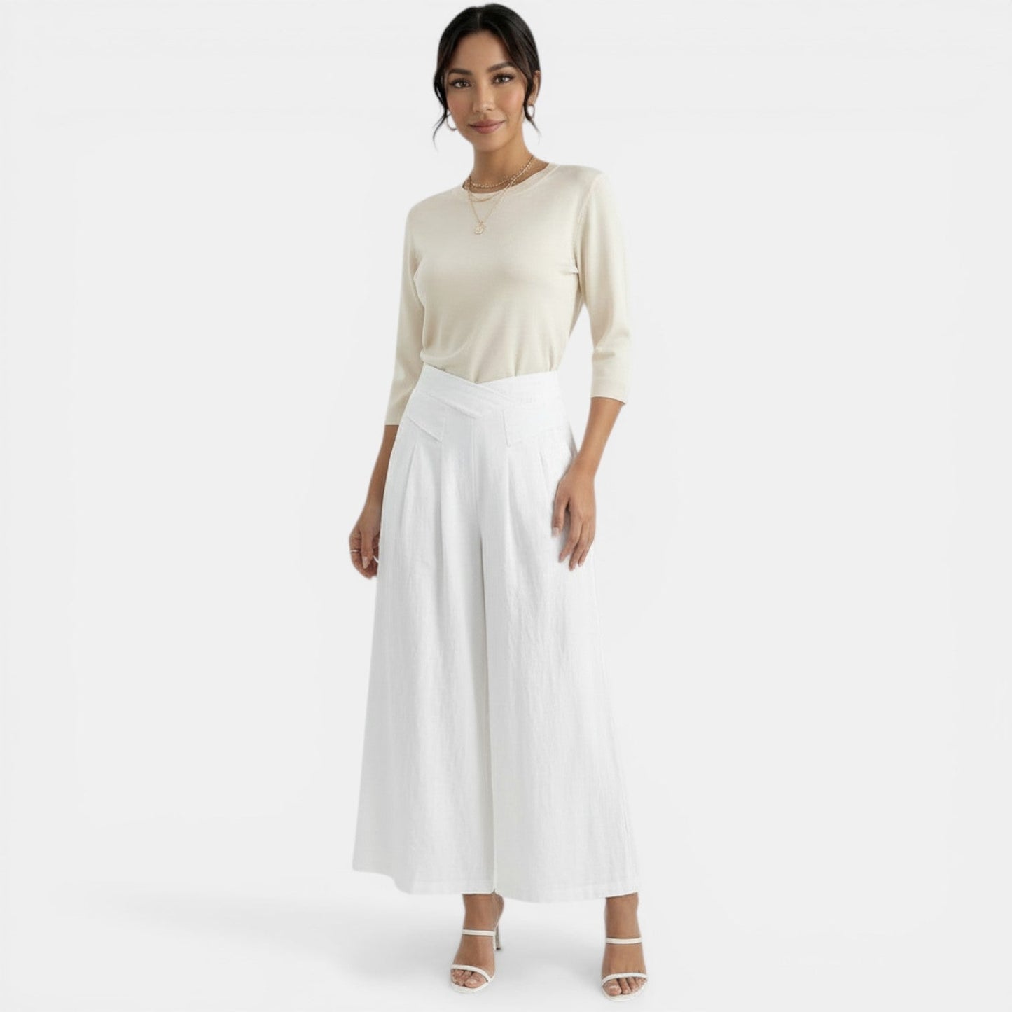 Pantalones Lino Mujer Elegantes
