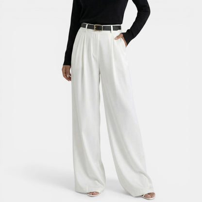 Pantalón Mujer Cintura Alta Elegante