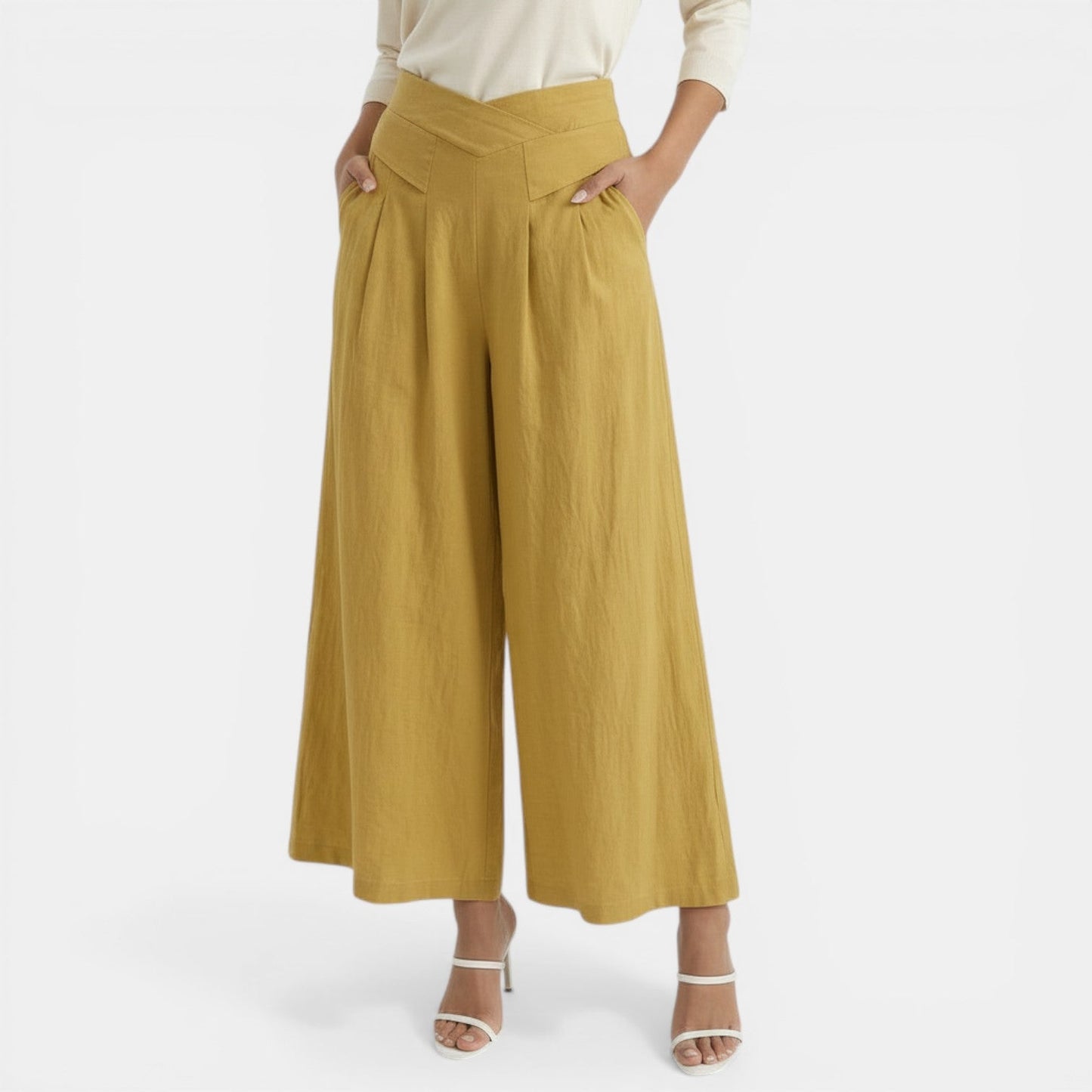 Pantalones Lino Mujer Elegantes